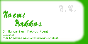 noemi makkos business card